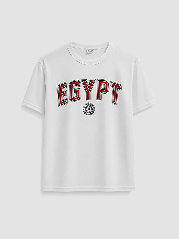 LCW Kids Crew Neck Egypt Printed Boys' T-Shirt