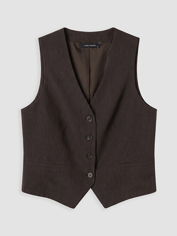 LCW Vision Gilet Classique Femme Encolure en V