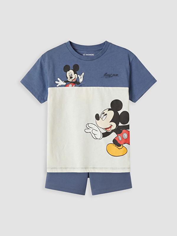 LCW baby Mickey Mouse Baskılı Erkek Bebek Pijama Takımı