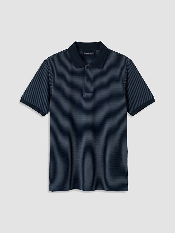 LCWAIKIKI Classic Polo Yaka Çizgili Erkek Tişört