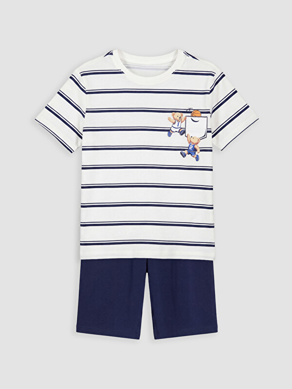LCW Kids Erkek Çocuk Şortlu Pijama Takımı