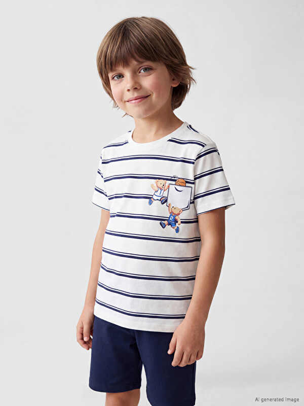 LCW Kids طقم بيجامة قصيرة للأولاد