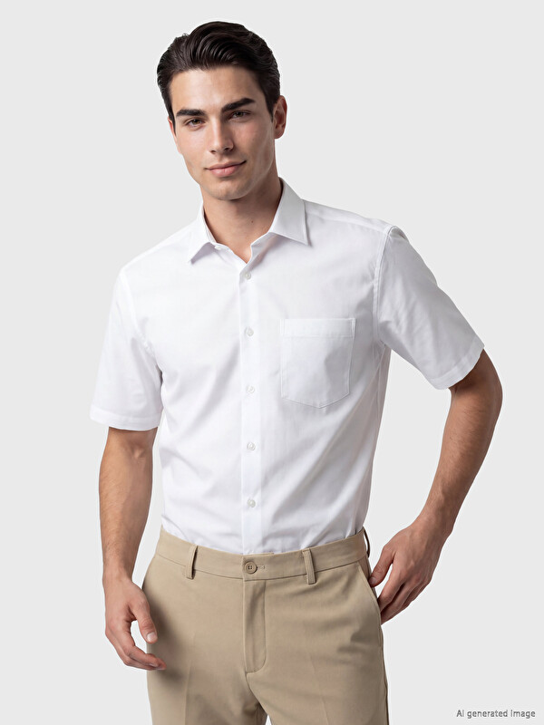 LCW BUSINESS Regular Fit Dobby Men's Shirt