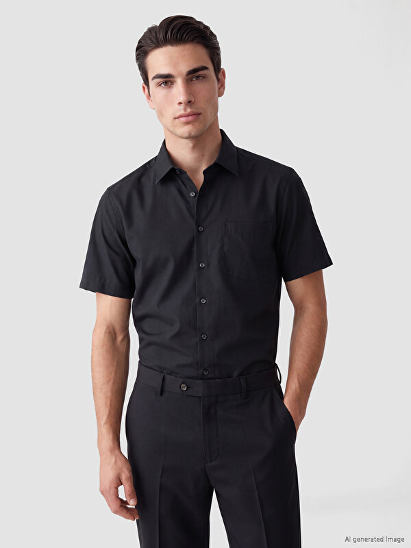 LCW BUSINESS Regular Fit Armürlü Erkek Gömlek
