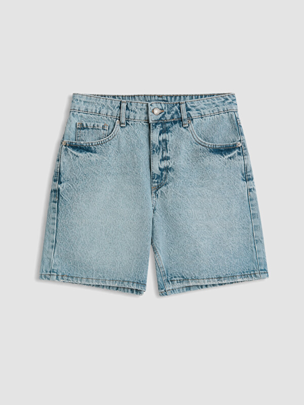 LCW Jeans Yüksek Bel Kadın Jean Şort