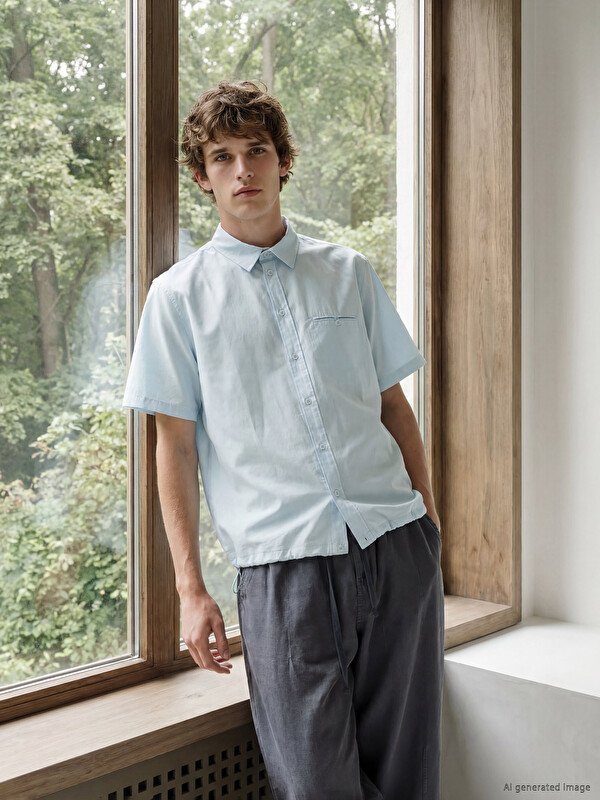 LCW Vision Loose Fit Erkek Gömlek