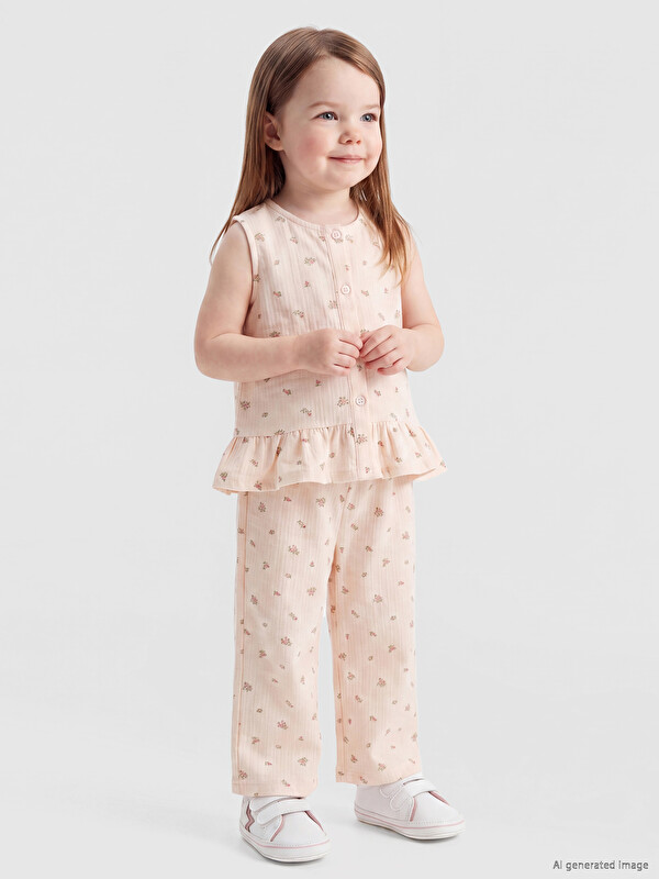 LCW baby Vajzë e vogël Roze Set