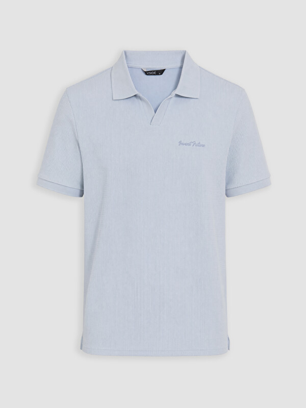 XSIDE Polo Yaka Nakışlı Erkek Tişört