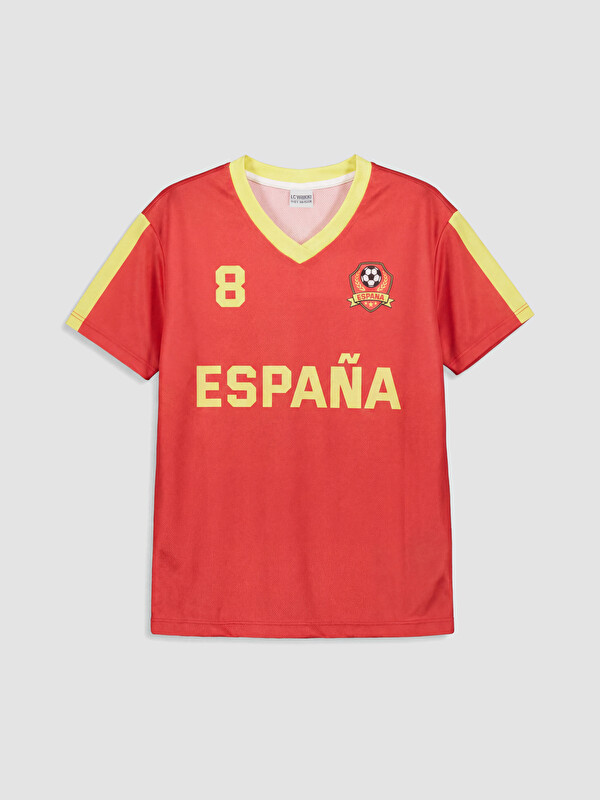 LCW Kids Espana Baskılı Kız Çocuk Tişört