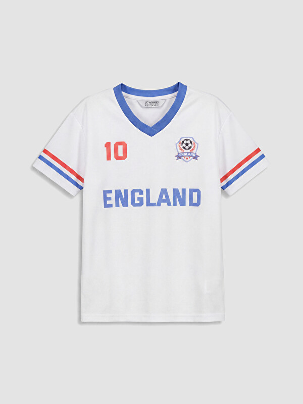 LCW Kids England Baskılı Kız Çocuk Tişört