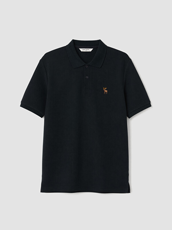 LCW Vision Polo Yaka Nakışlı Erkek Tişört