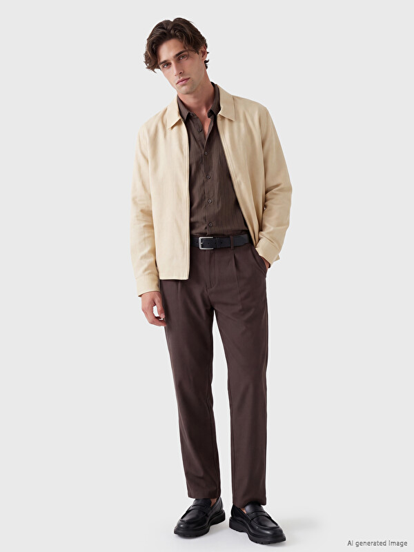 LCW Vision Man Beige Overshirt