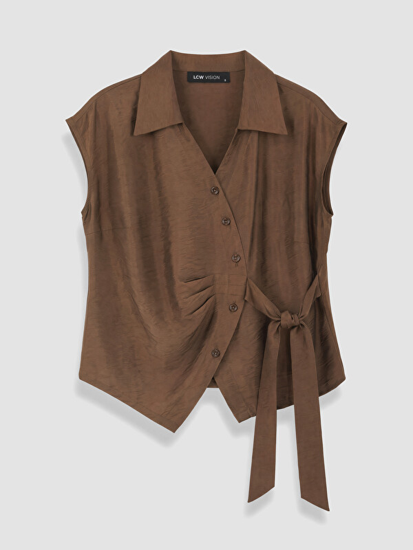 LCW Vision Wrap Cut Tie-up Women's Shirt