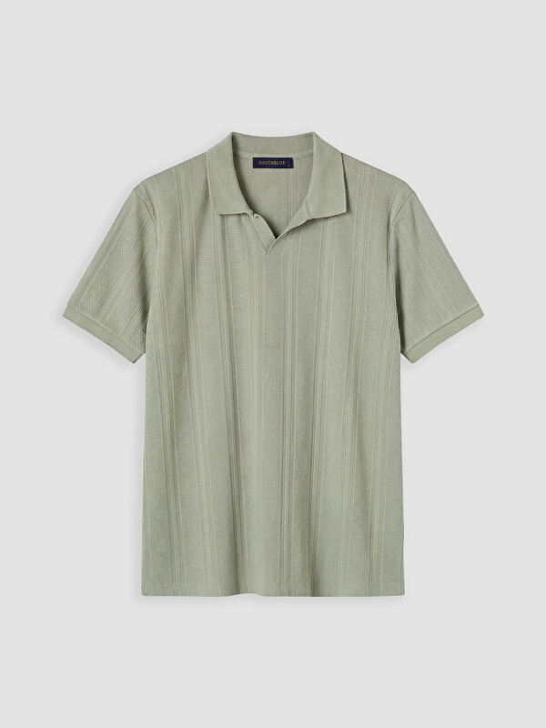 LC WAIKIKI Polo Yaka Dokulu Erkek Tişört
