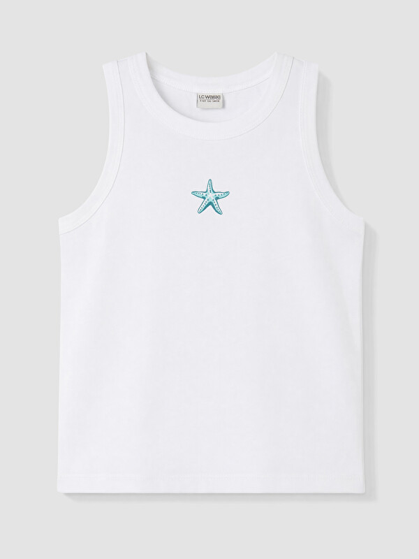 LCW Kids Girl White Tank Top