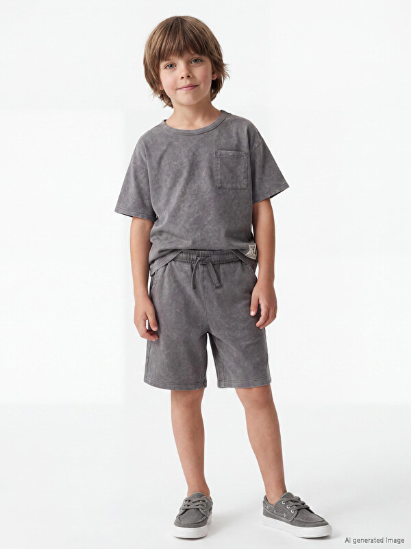 LCW Kids Beli Lastikli Erkek Çocuk Şort