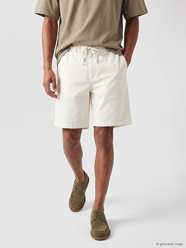 LCW Vision Regular Fit Gabardin Erkek Şort