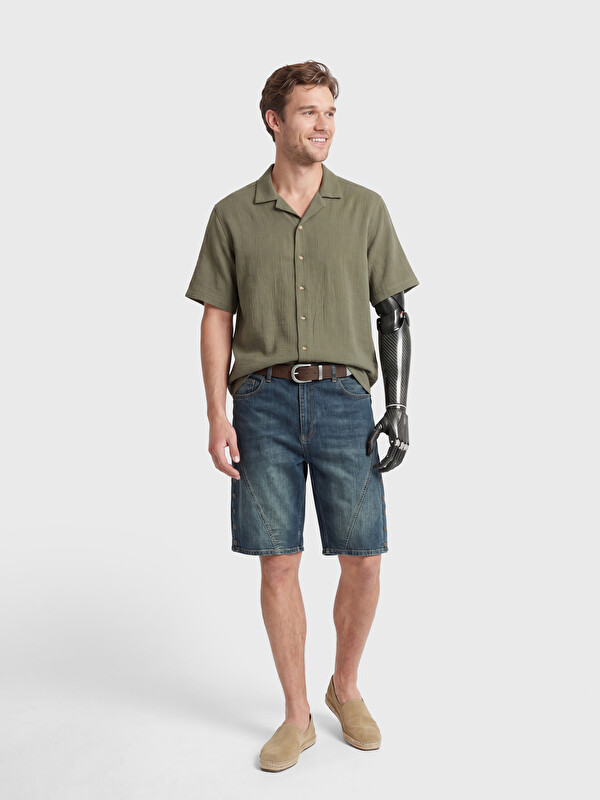 LCW Limitless Relax Fit Erkek Jean Şort