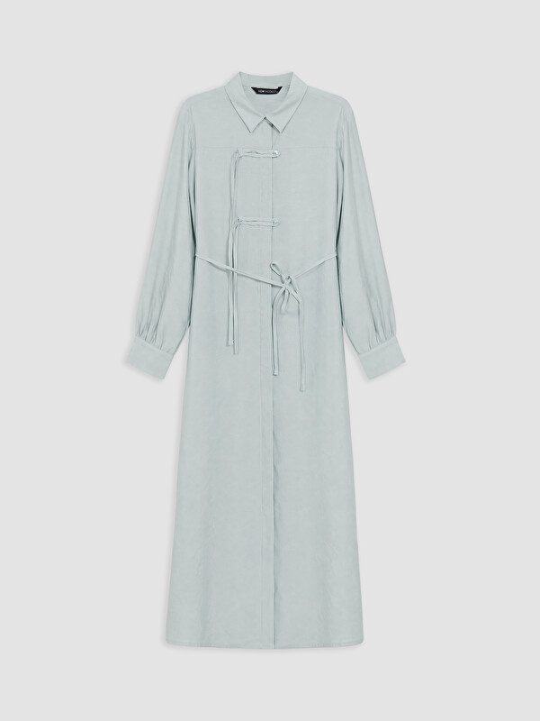 LCW Modest Bağlamalı Modal Karışımlı Gömlek Elbise