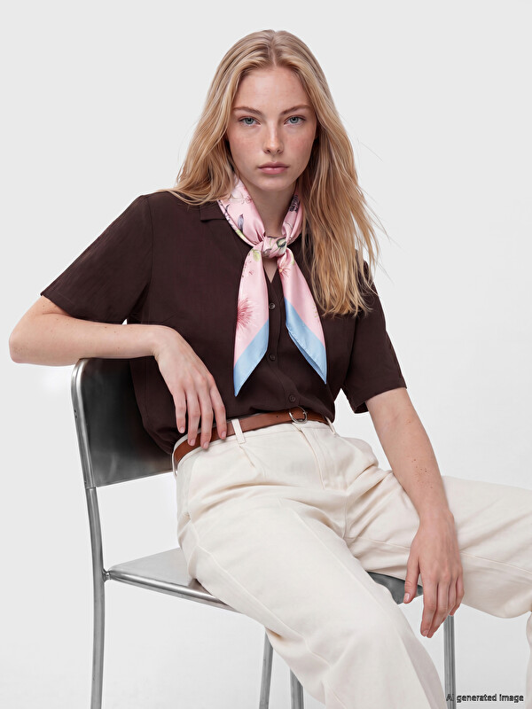 LCW ACCESSORIES ყვავილოვანი ნიმუშიანი ქალის შარფი