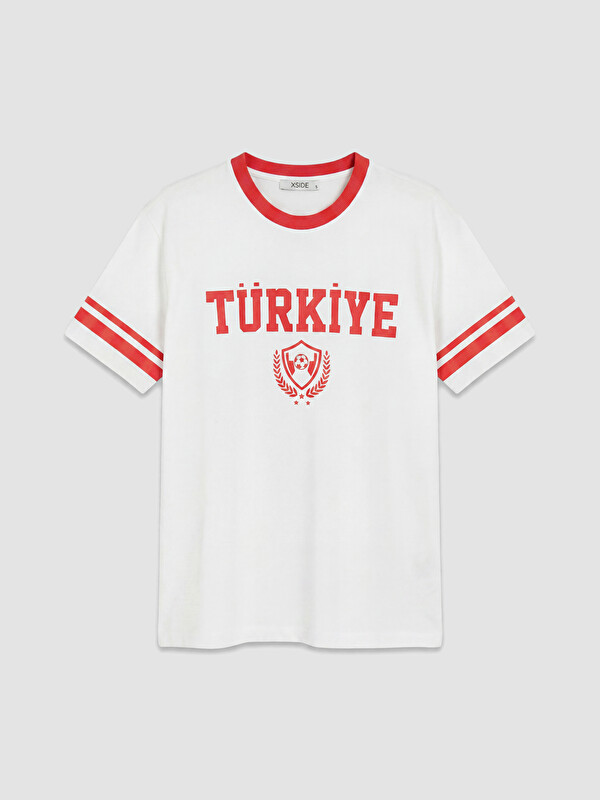 XSIDE Türkiye Baskılı Oversize Kadın Tişört