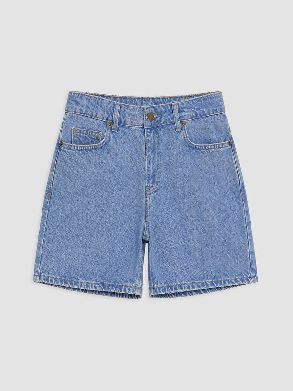 LCWAIKIKI Petite Regular Fit Kadın Jean Şort
