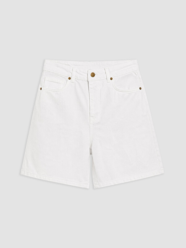 LCWAIKIKI Petite Regular Fit Kadın Jean Şort