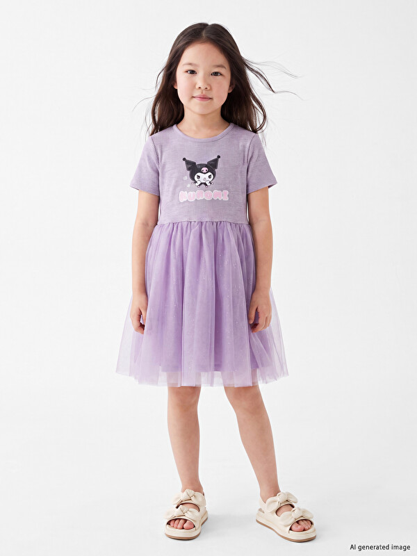 LCW Kids Kuromi Licencirana Devojačka Tutu Haljina