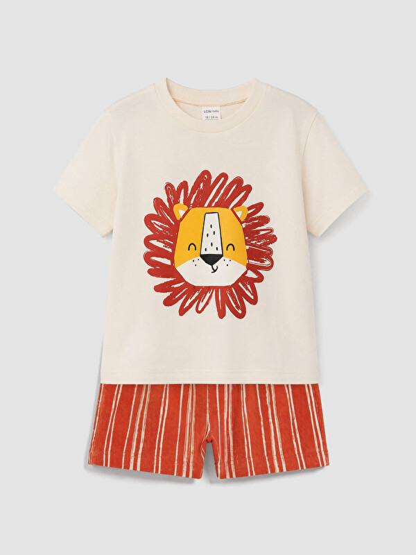 LCW baby Bebe dječak Ekru Set