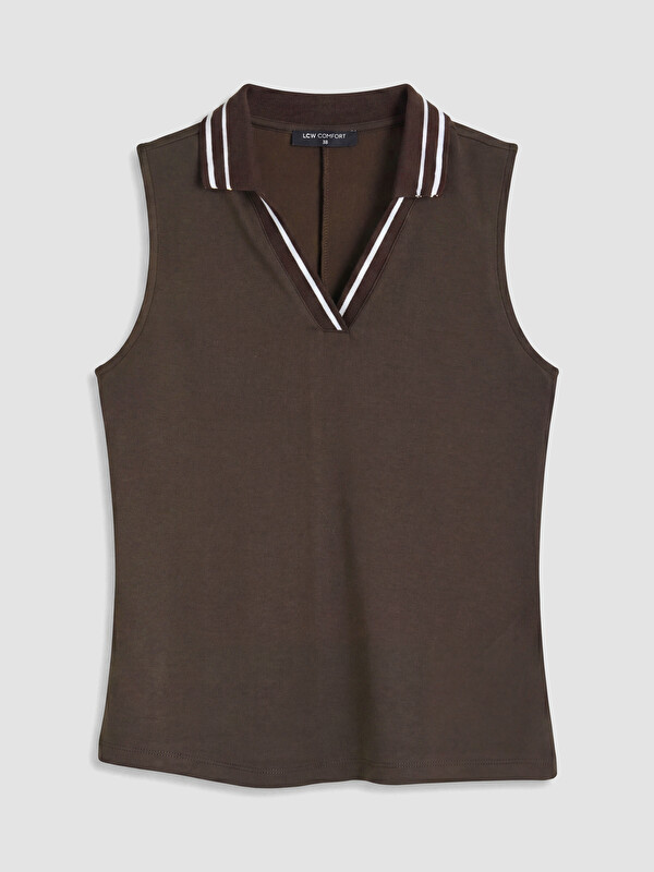 LCW Comfort Polo Yaka Soft Touch Kadın Atlet