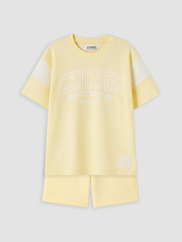 LCW Kids Chicago Baskılı Erkek Çocuk Takım