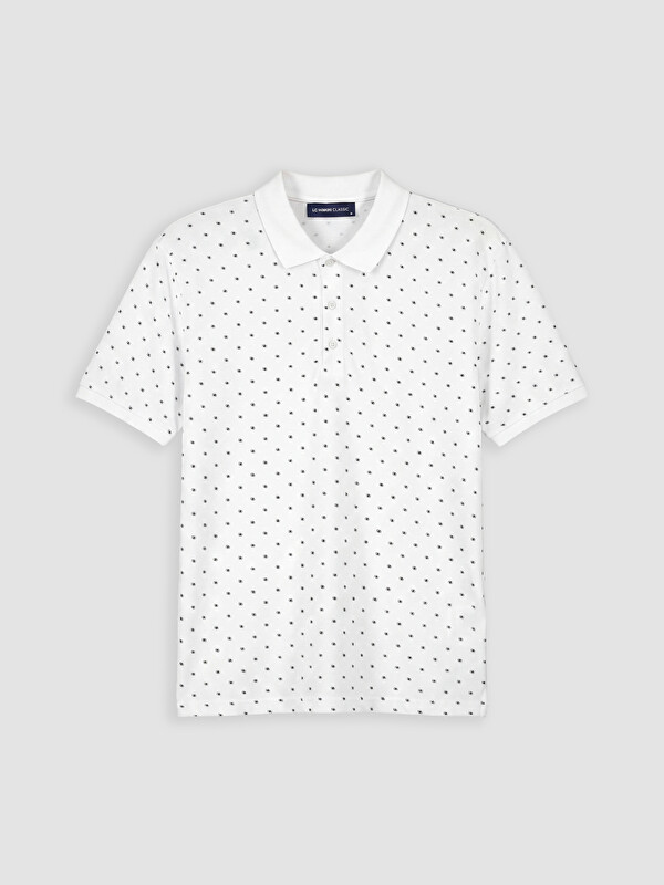 LCWAIKIKI Classic Polo Yaka Desenli Erkek Tişört