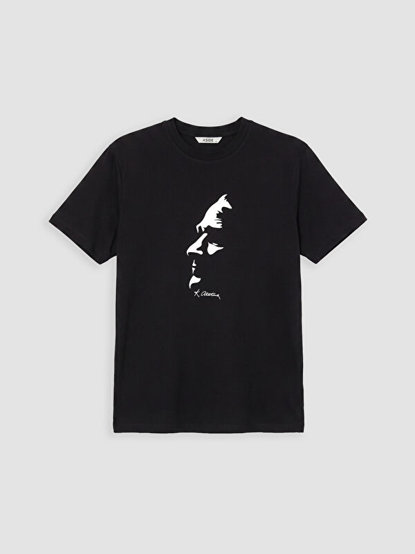 XSIDE Bisiklet Yaka Atatürk Baskılı Erkek Tişört