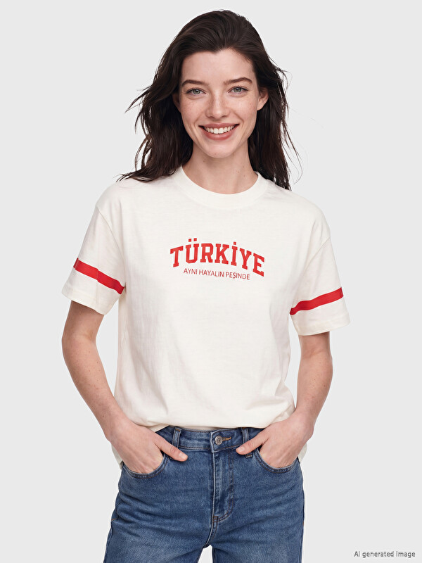LCW Comfort Woman White T-Shirt