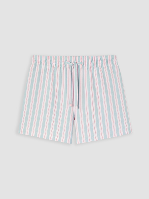 LCW DREAM Çizgili %100 Pamuklu Kadın Şort Pijama Altı