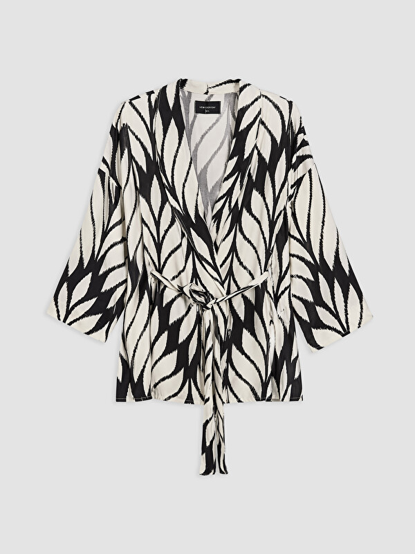 LCW EVERYDAY Şal Yaka Desenli Kadın Kimono