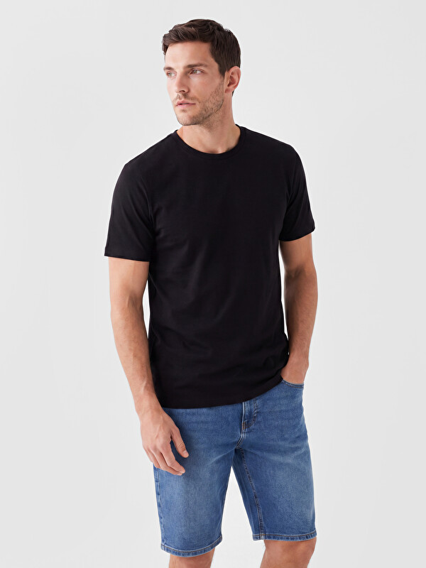 LCWAIKIKI Classic Regular Fit %100 Pamuk Basic Erkek Tişört 3'lü