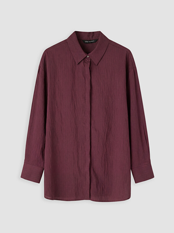 LCW Modest Modal Karışımlı Kadın Gömlek Tunik
