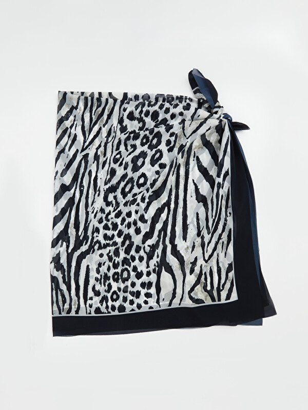 Soulife Zebra Desenli Kadın Pareo