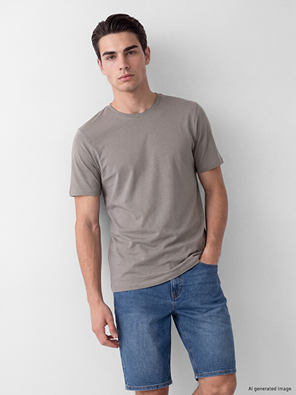 LCWAIKIKI Classic Regular Fit %100 Cotton Men's T-shirt