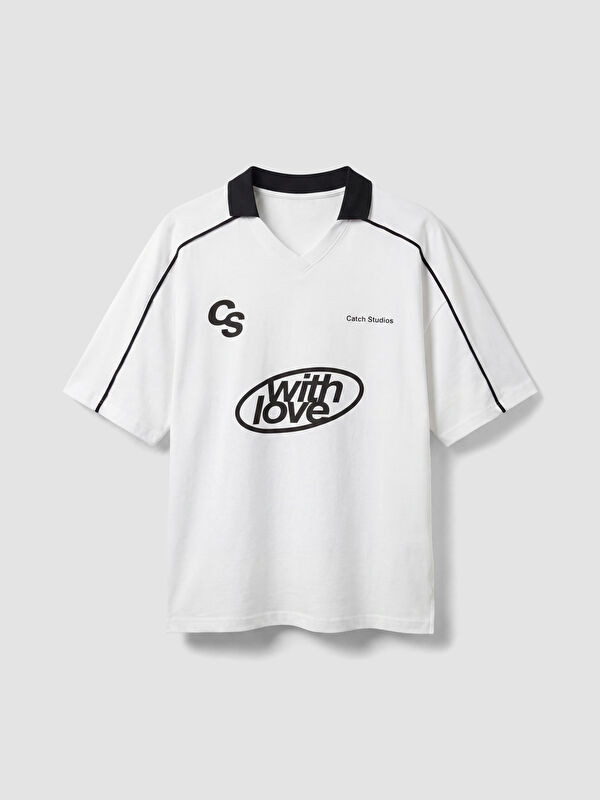 XSIDE Polo Yaka Baskılı Erkek Tişört