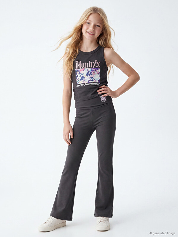 LCW Kids Mädchen Grey Leggings
