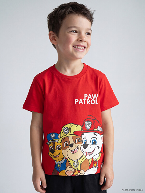 LCW Kids Paw Patrol Printed Boys' T-Shirt