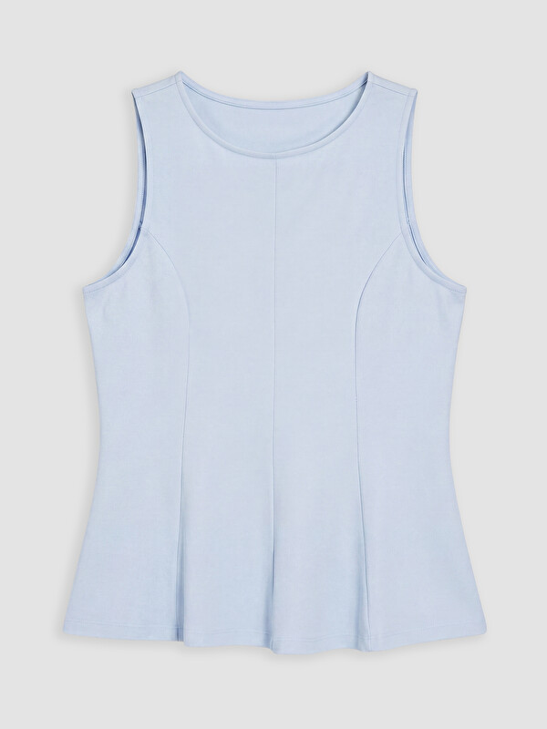 LCWAIKIKI Curve Büyük Beden Fırfırlı Peplum Bluz