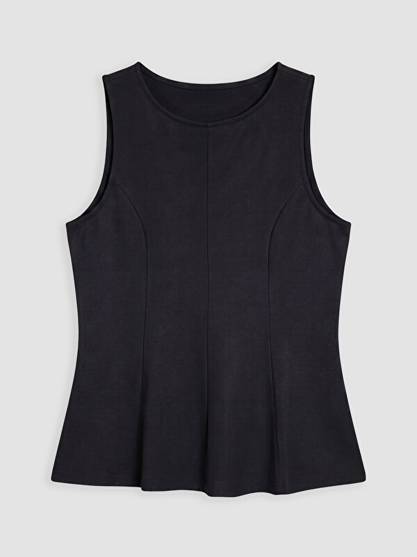 LCWAIKIKI Curve Büyük Beden Fırfırlı Peplum Bluz