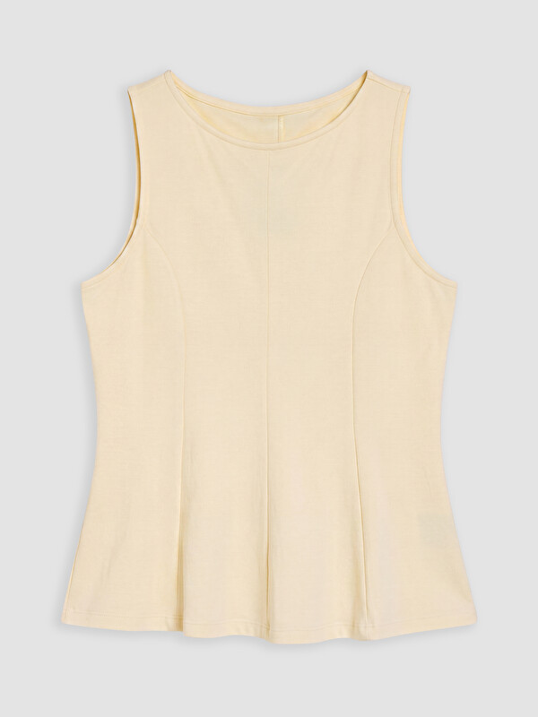 LCWAIKIKI Curve Büyük Beden Fırfırlı Peplum Bluz
