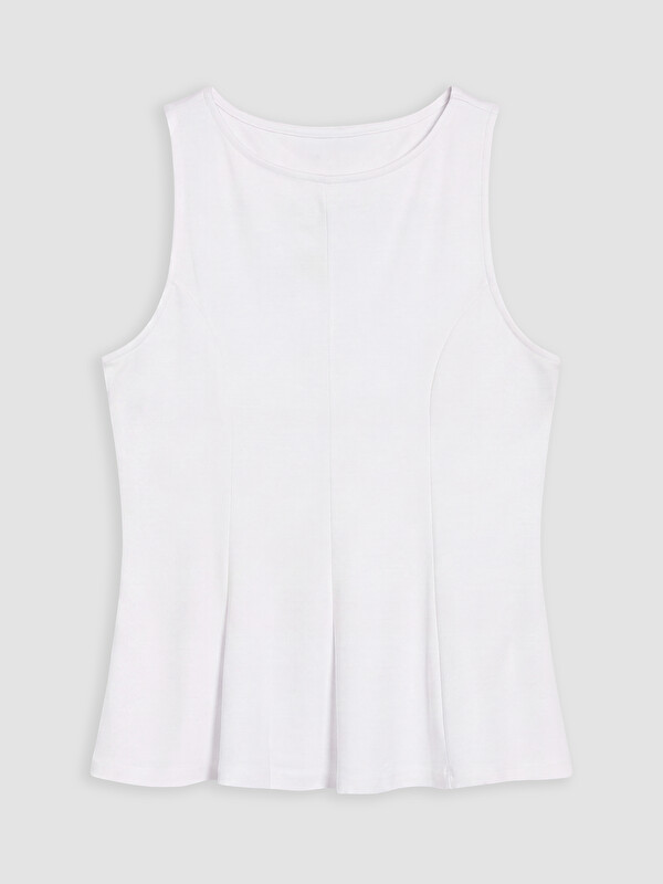 LCWAIKIKI Curve Büyük Beden Fırfırlı Peplum Bluz