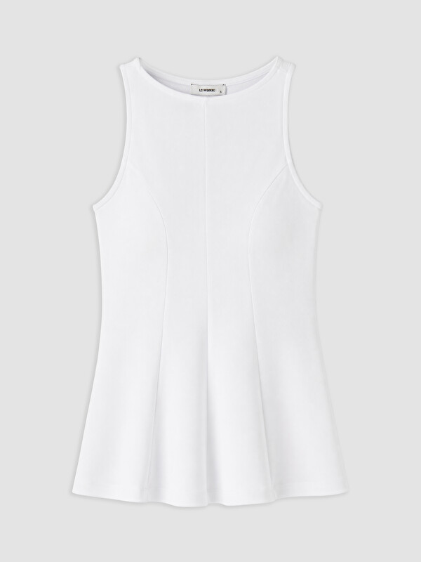 LCWAIKIKI Petite Bisiklet Yaka Peplum Bluz
