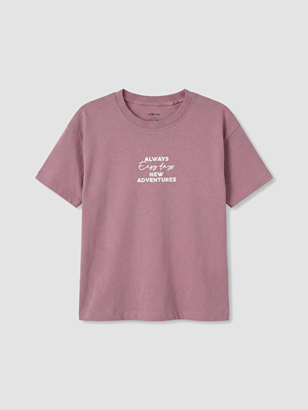 LCW Kids Slogan Baskılı Erkek Çocuk Tişört