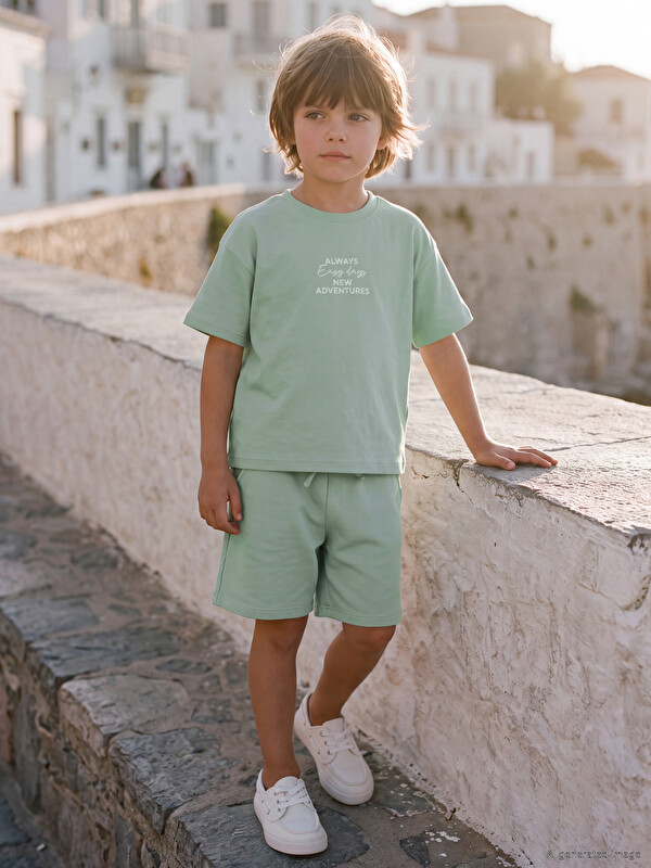 LCW Kids Baskılı Erkek Çocuk Takım